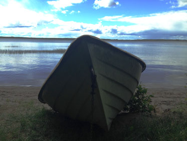 Vene Tammelan rannalla